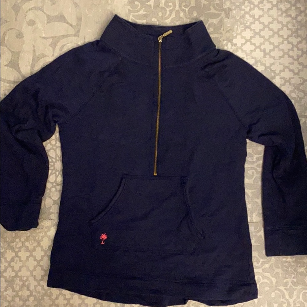 Lily Pulitzer navy blue zip up